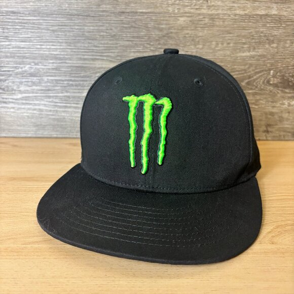 Monster Energy Hat Cap Snapback Black Green One Size Black New Era - Picture 1 of 9